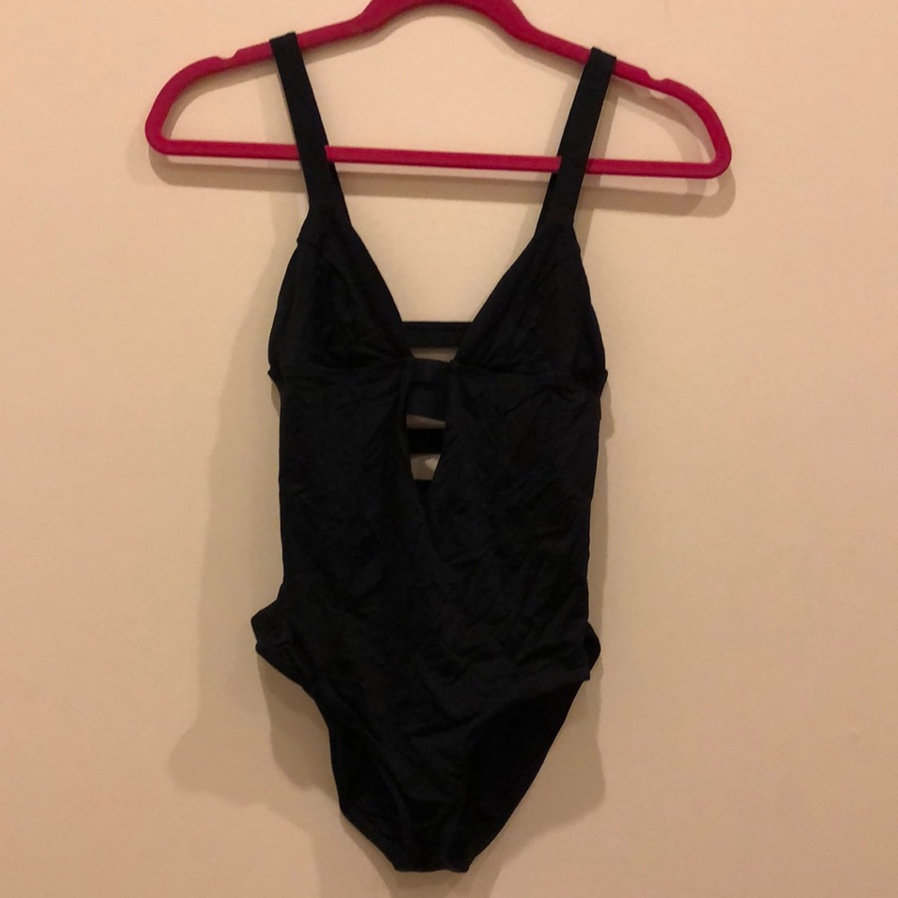 Vitamin A one piece black bathing suit!